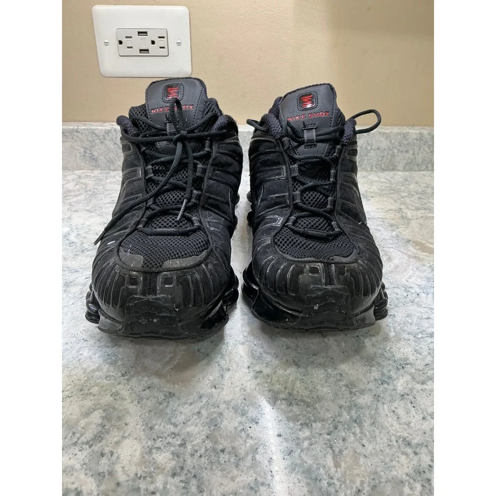 Nike Sneakers Shox TL 13 Black Triple Black AV3595-002 TPU Cage Low Top